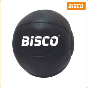 Leather Medicine Ball 10 Panel (Black)